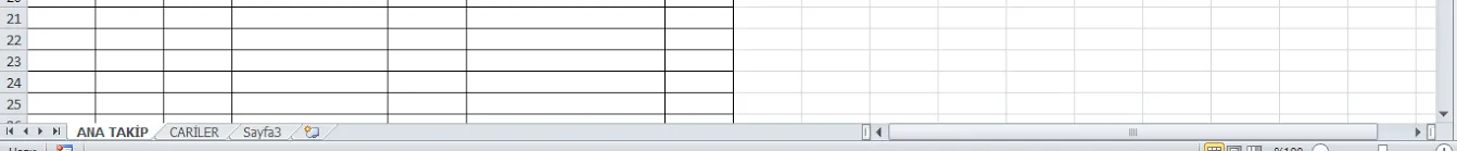 Excel Cari Hesap Tablosu FOTO: Excel Cari Hesap Tablosu