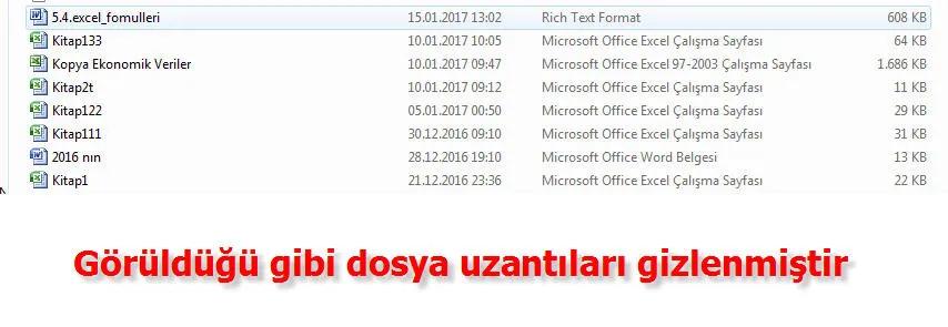 Excel Dosya Uzantısı FOTO: Excel Dosya Uzantısı