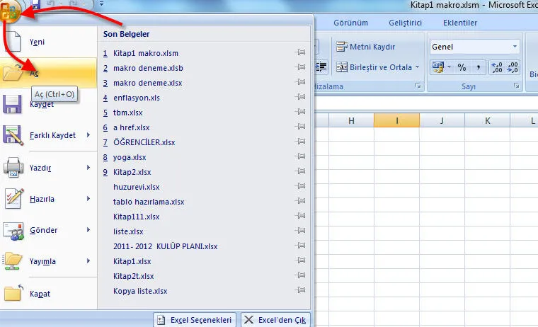 Excel Dosya Uzantısı FOTO: Excel Dosya Uzantısı