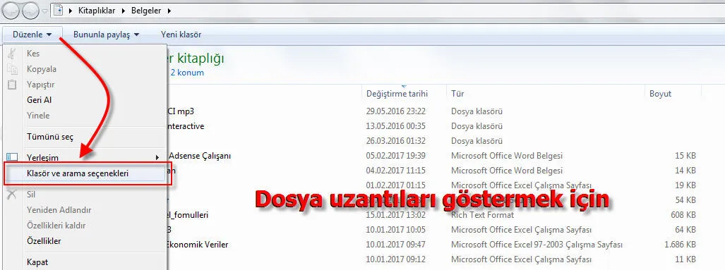 Excel Dosya Uzantısı FOTO: Excel Dosya Uzantısı