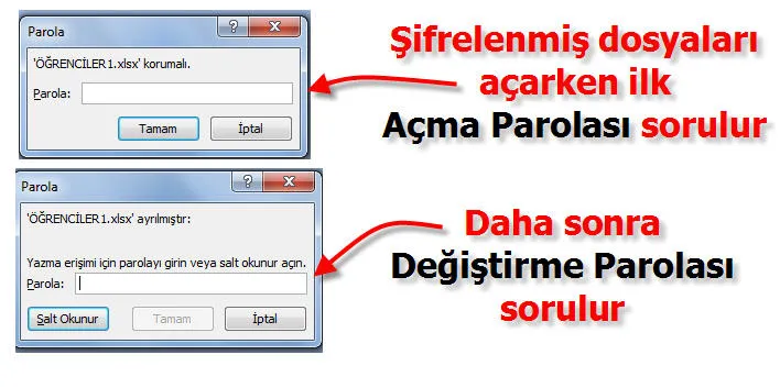 Excel Dosyasına Şifre Koyma FOTO: Excel Dosyasına Şifre Koyma