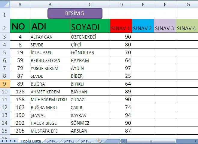 Excel Düşeyara Nedir? FOTO: Excel Düşeyara Nedir?