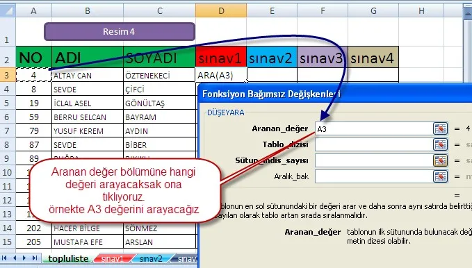 Excel Düşeyara Nedir? FOTO: Excel Düşeyara Nedir?