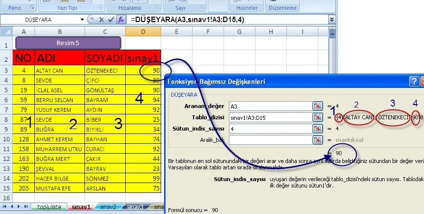 Excel Düşeyara Nedir? FOTO: Excel Düşeyara Nedir?