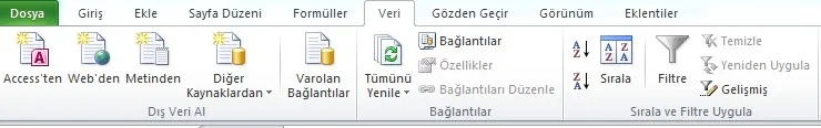 Excel Filtreleme FOTO: Excel Filtreleme