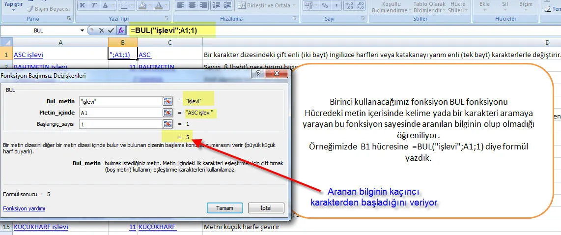 Excel Fonksiyonları FOTO: Excel Fonksiyonları