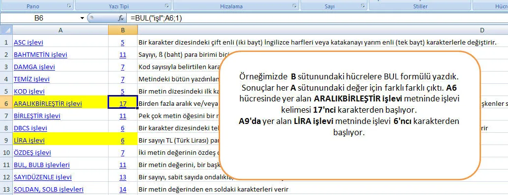 Excel Fonksiyonları FOTO: Excel Fonksiyonları