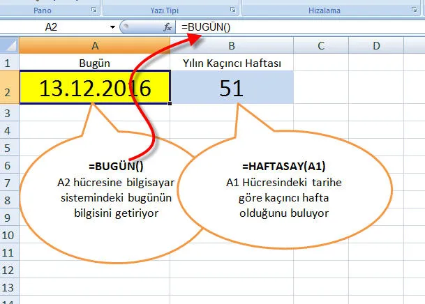 Excel Fonksiyonları FOTO: Excel Fonksiyonları