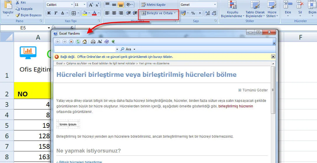 Excel Formül Örnekleri FOTO: Excel Formül Örnekleri