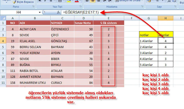 Excel Formül Örnekleri FOTO: Excel Formül Örnekleri