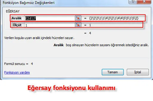 Excel Formül Örnekleri FOTO: Excel Formül Örnekleri