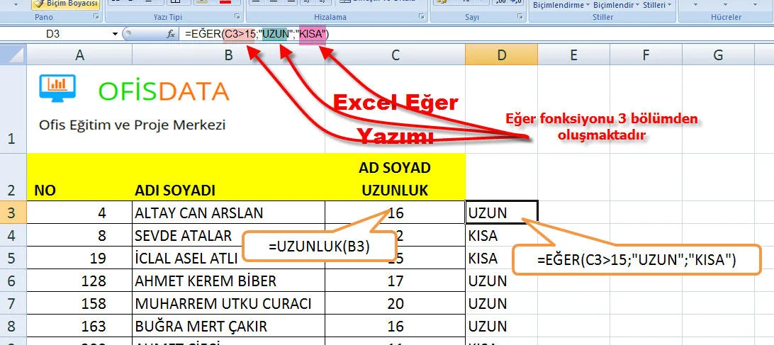 Excel Formül Yazma FOTO: Excel Formül Yazma