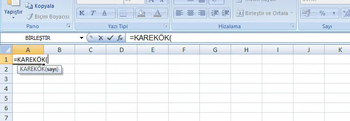 Excel Formül Yazma FOTO: Excel Formül Yazma