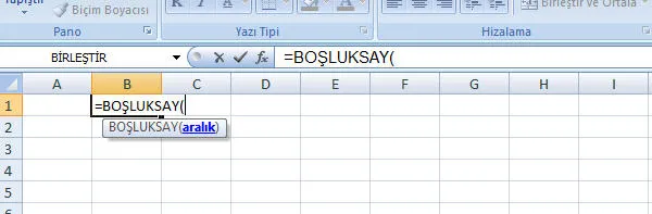 Excel Formül Yazma FOTO: Excel Formül Yazma