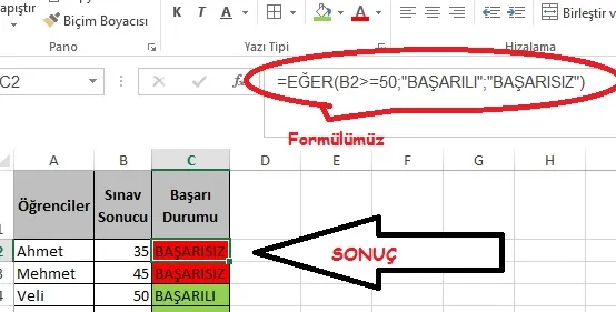 Excel Formülleri FOTO: Excel Formülleri
