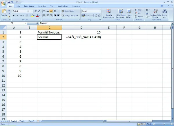 Excel Formülleri FOTO: Excel Formülleri
