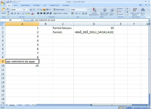 Excel Formülleri FOTO: Excel Formülleri