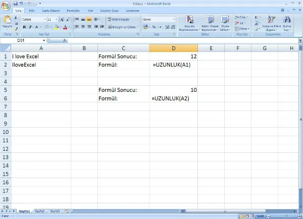 Excel Formülleri FOTO: Excel Formülleri