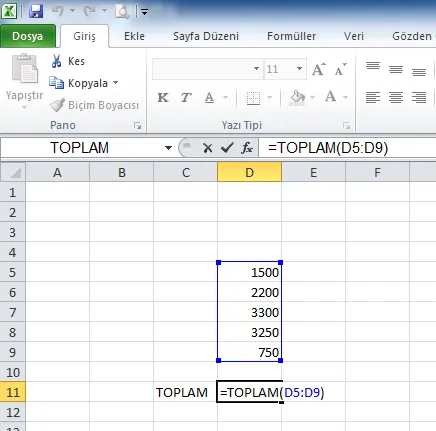 Excel Toplama Çıkarma FOTO: Excel Formülleri ve Açıklamaları