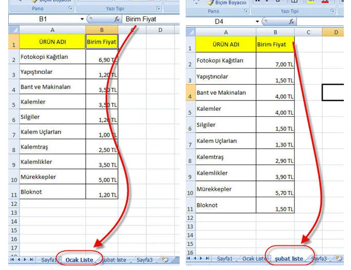 Excel Formülleri Örnekleri FOTO: Excel Formülleri Örnekleri