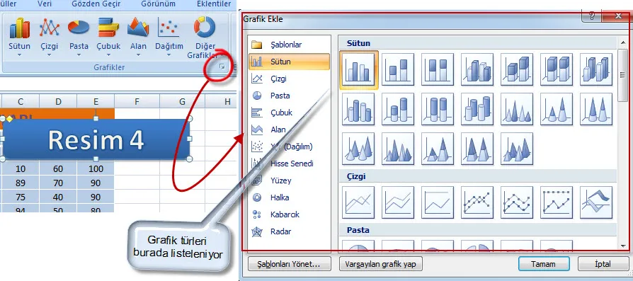 Excel Grafik Oluşturma FOTO: Excel Grafik Oluşturma