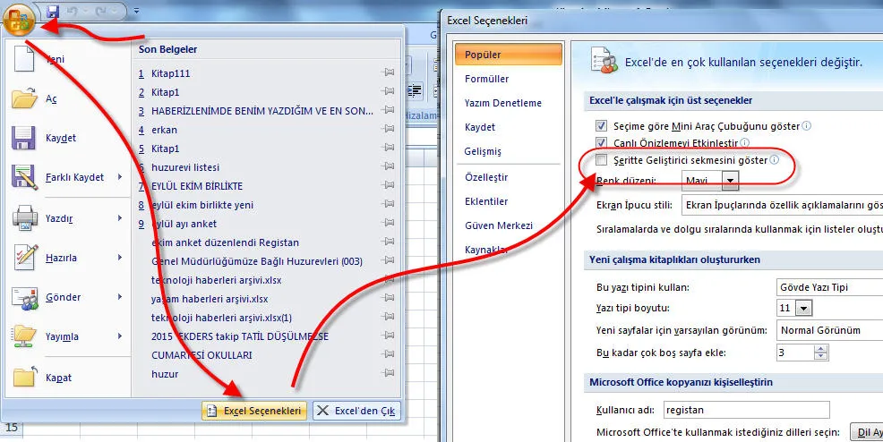Excel Kodları FOTO: Excel Kodları