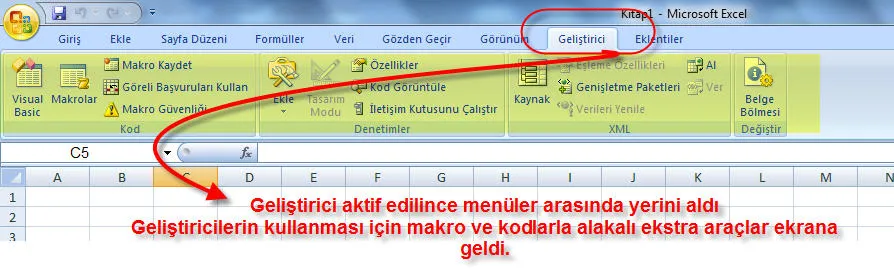 Excel Kodları FOTO: Excel Kodları