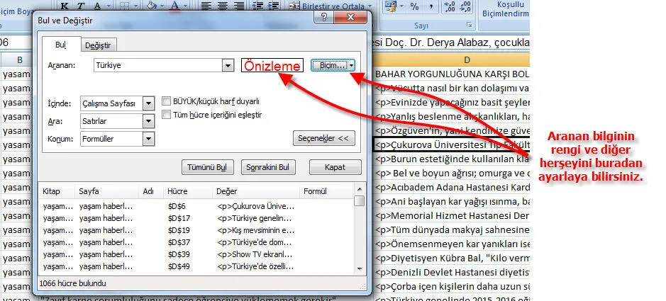 Excel Konu Anlatımı FOTO: Excel Konu Anlatımı