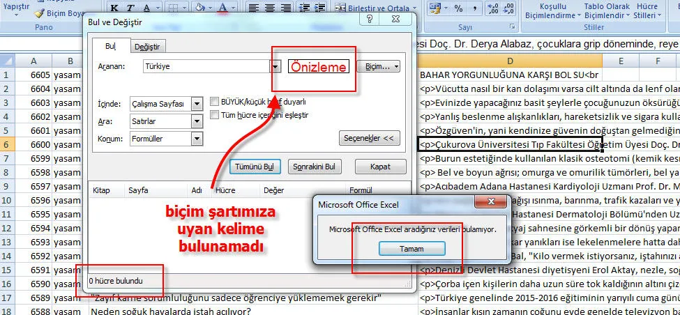 Excel Konu Anlatımı FOTO: Excel Konu Anlatımı