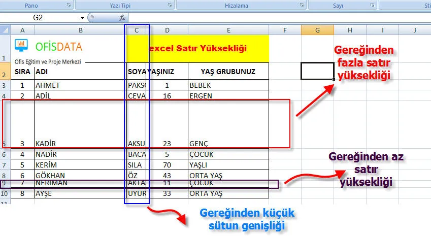Excel Konu Anlatımı FOTO: Excel Konu Anlatımı