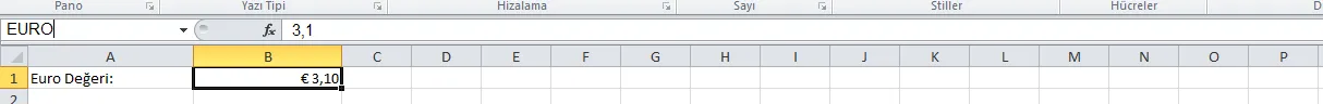 Excel Hücre Sabitleme FOTO: Excel Kullanma