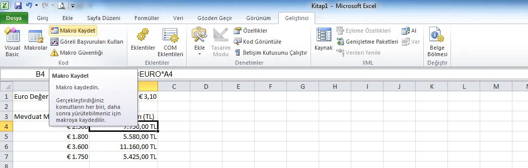 Excel Kullanımı FOTO: Excel Kullanma