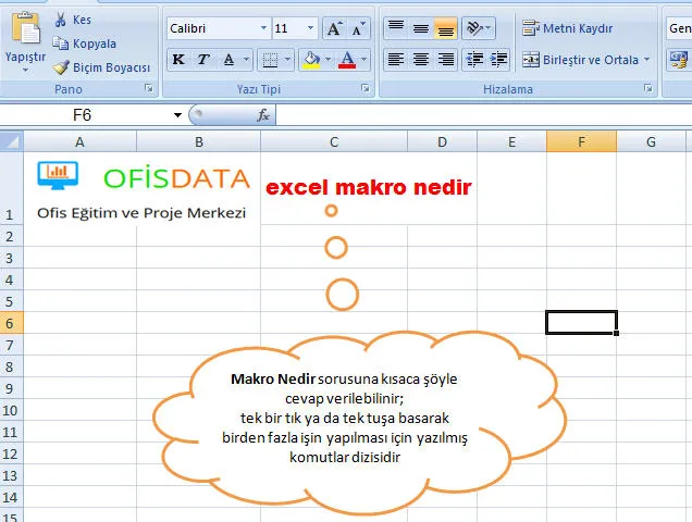 Excel Makro Nedir? FOTO: Excel Makro Nedir?