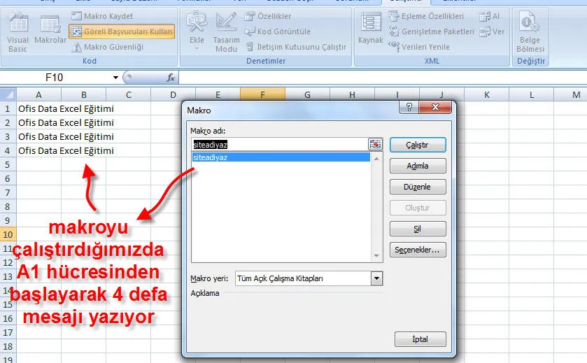 Excel Makro Nedir? FOTO: Excel Makro Nedir?