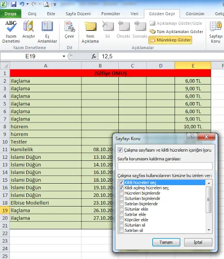 Excel Parola Kaldırma FOTO: Excel Parola Kaldırma