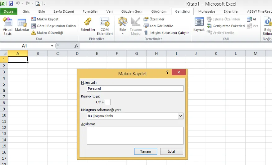 Excel Program Yapma FOTO: Excel Program Yapma