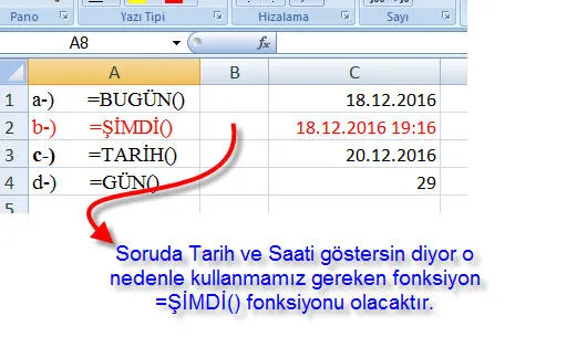 Excel Soruları FOTO: Excel Soruları
