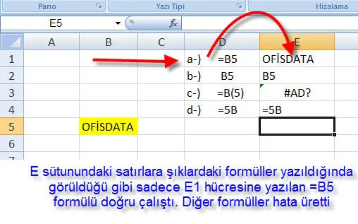 Excel Soruları FOTO: Excel Soruları