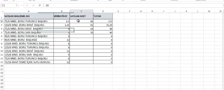 Excel Stok Programı FOTO: Excel Stok Programı