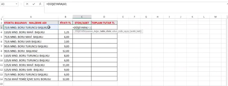 Excel Stok Programı FOTO: Excel Stok Programı