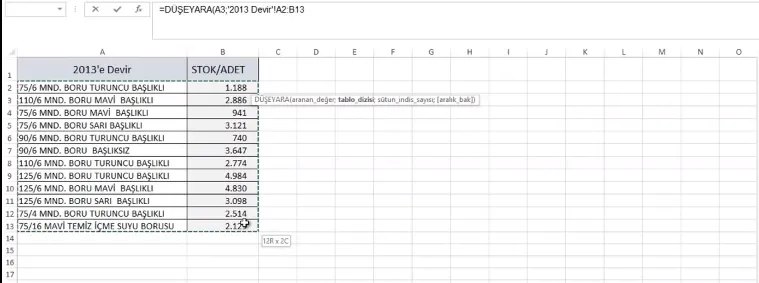 Excel Stok Programı FOTO: Excel Stok Programı