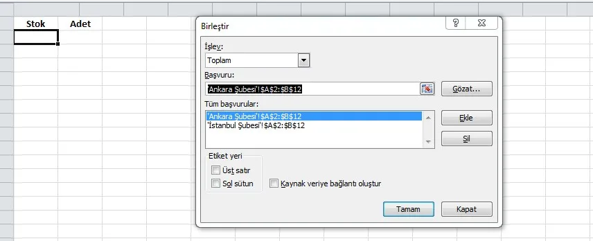 Excel Tablo FOTO: Excel Tablo