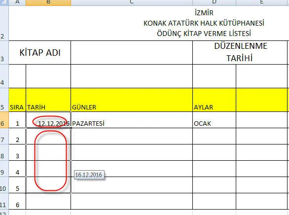 Excel Tarih Formülleri FOTO: Excel Tarih Formülleri