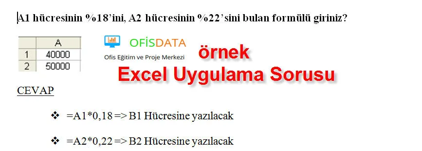 Excel Test Soruları FOTO: Excel Test Soruları