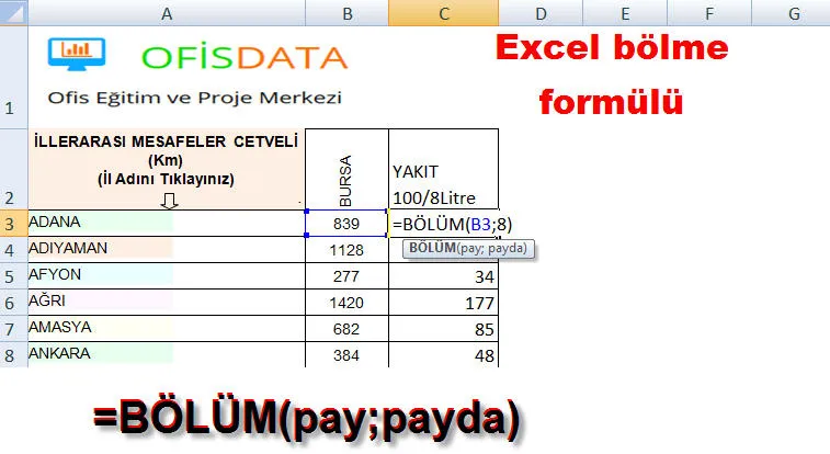 Excel Toplama Formülleri FOTO: Excel Toplama Formülleri