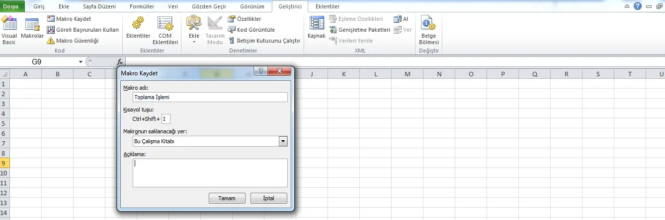 Excel Toplama İşlemi FOTO: Excel Toplama İşlemi