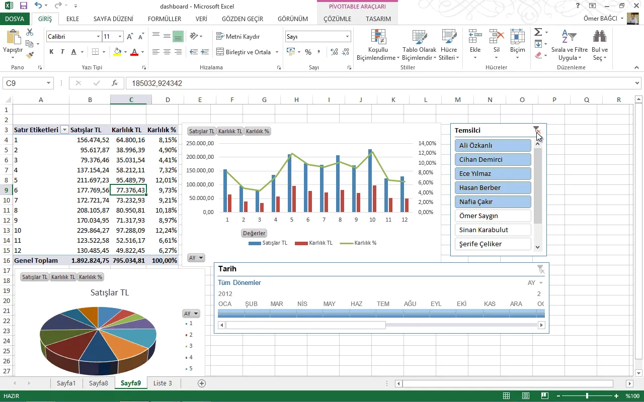 Excel Uygulama Örnekleri FOTO: Excel Uygulama Örnekleri