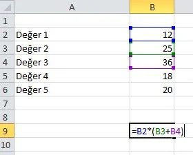 Excel Uygulama Örnekleri FOTO: Excel Uygulama Örnekleri