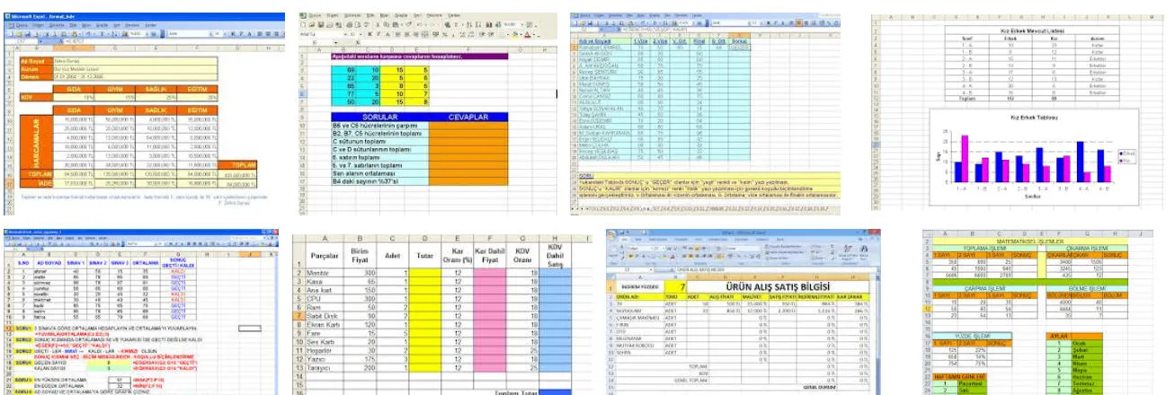 Excel Uygulamaları FOTO: Excel Uygulamaları