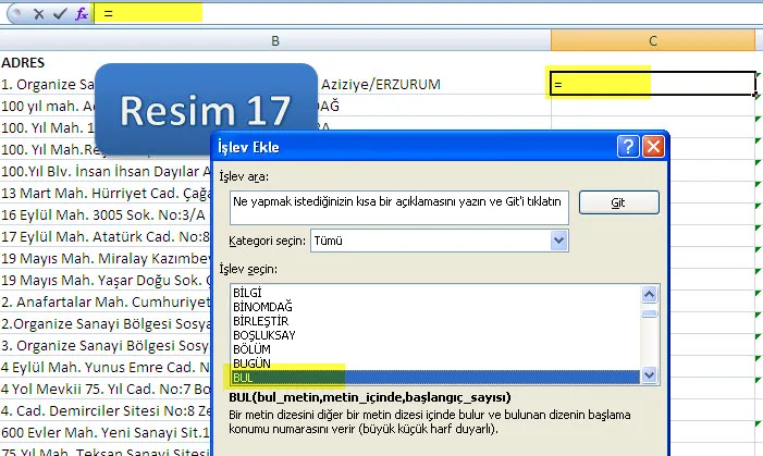 Excelde Eğer Formülü FOTO: Excelde Eğer Formülü